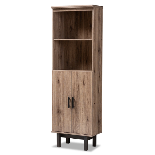 Contemporary 2-Door Bookcase