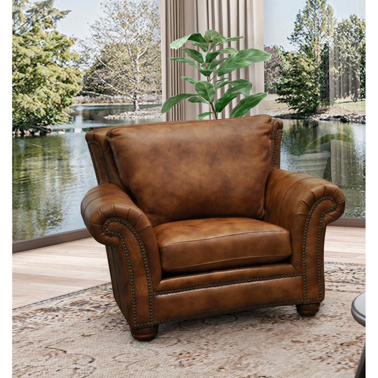 Cartago Ultra-Comfort Genuine Leather Chair