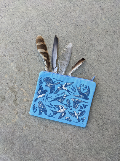 Zipper Pouch | Bag Pencil Bird Purse Case