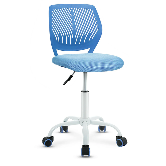 Swivel Home and Office Desk Armless Chair with Adjustable Height