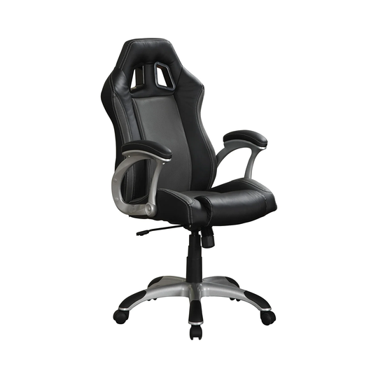 Adjustable Height Office Chair With Air Ventilation in Black