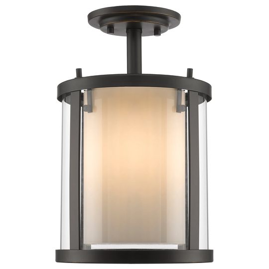 Avery Home Lighting Willow 3-light Olde Bronze Semi-Flush Mount
