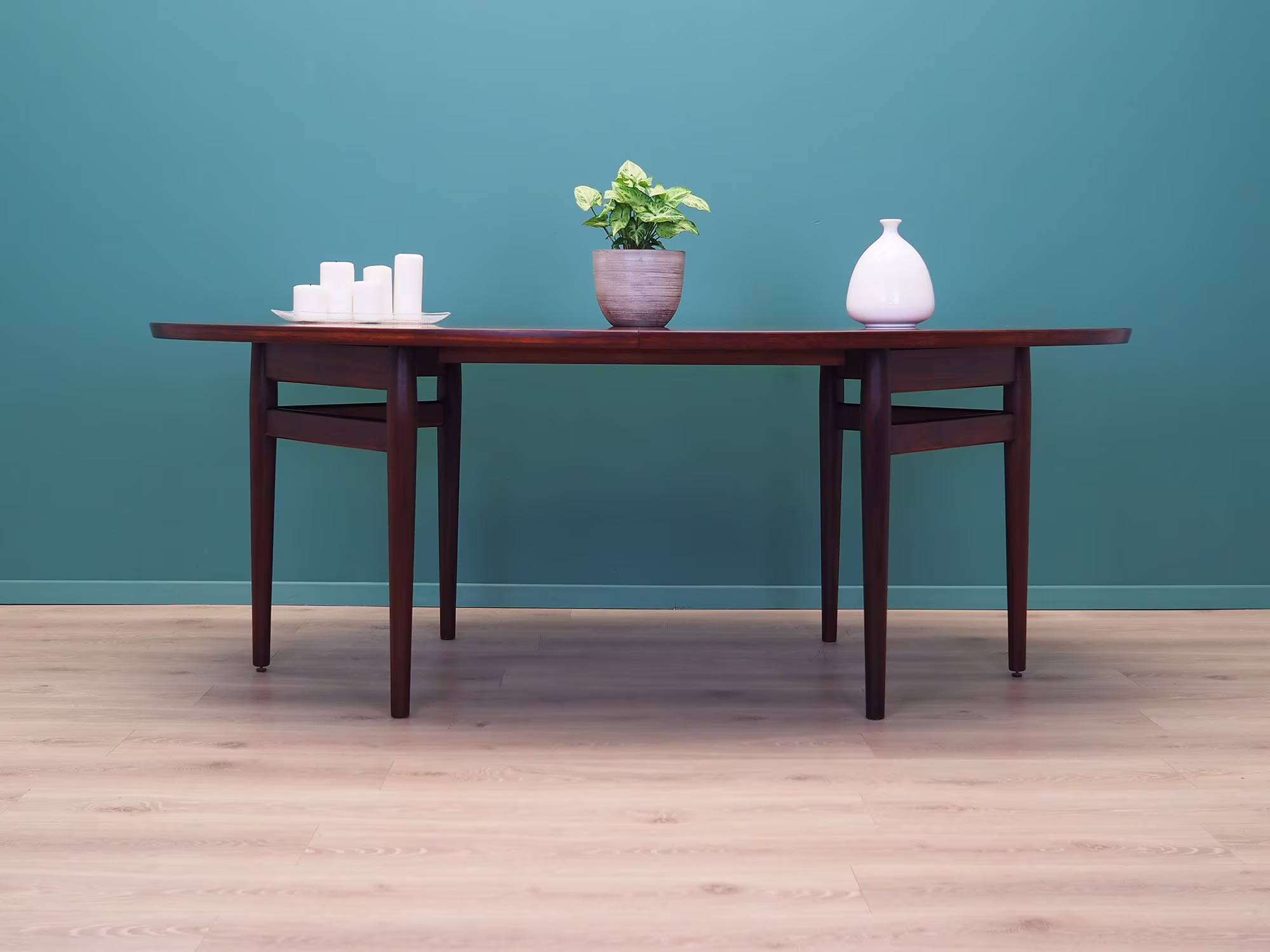 Oval Rosewood Table, 1950S, Danish Design, Designer Arne Vodder, Production Sibast