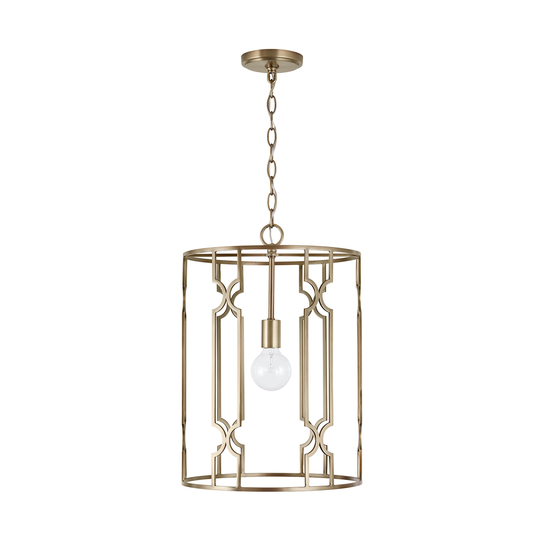 Jordyn 1-light Aged Brass Hanging Pendant