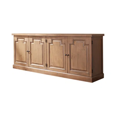 Braconi 90" Wide Solid Wood Sideboard