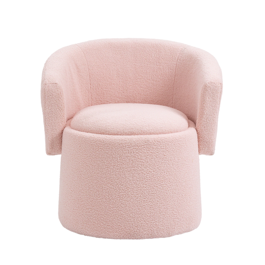 Flip-Back Accent Chair Living Room Arm Chair Boucle Chair