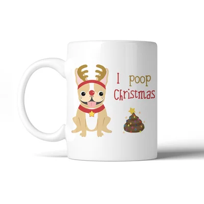 Lilburn Frenchie Christmas Poop Coffee Mug