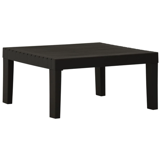 Patio Lounge Table Plastic Gray