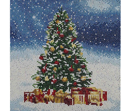 Leisure Arts Christmas Tree Holiday Edition Diamond Art Kit ~ Dotz Full Drill
