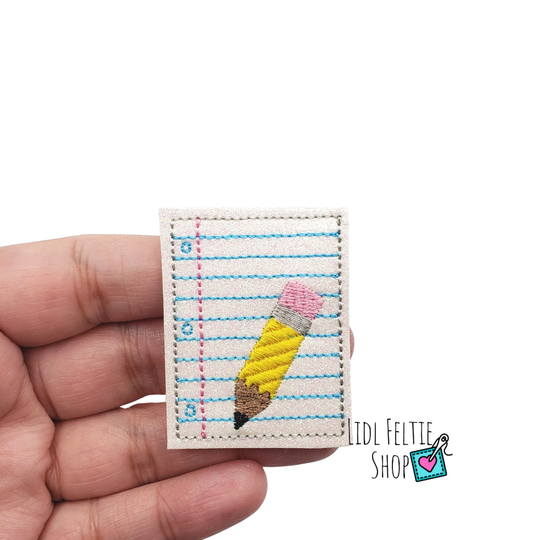 Back To School Felties, Paper Pencil Vinyl Felties