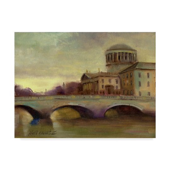 Hall Groat Ii 'Liffey River Ireland' Canvas Art - Multi-color