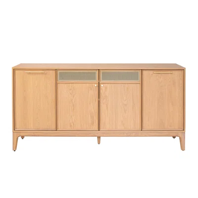 Jaymya 71" Wide Oak Solid Wood Sideboard