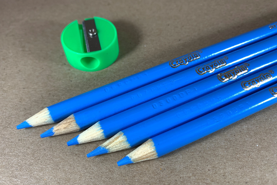 Sky-Blue Crayola Colored Pencils - Set Of 5 Or 10 With Sharpener