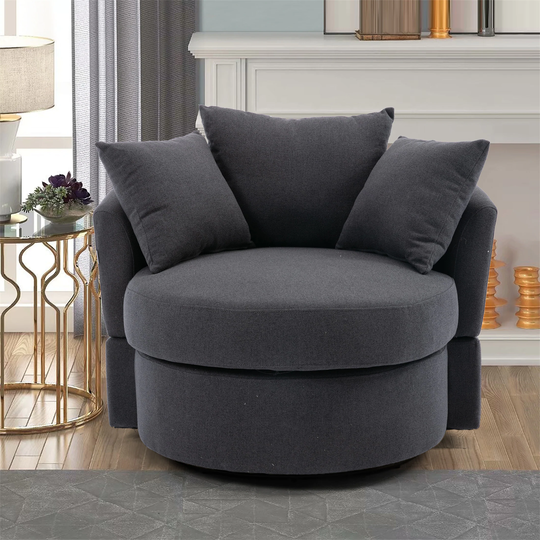 Modern Swivel Accent Chair Barrel Chair for Living Room Leisure Chair