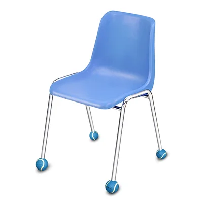The Pencil Grip Chair Socks, Blue, 4 Per Pack, 6 Packs