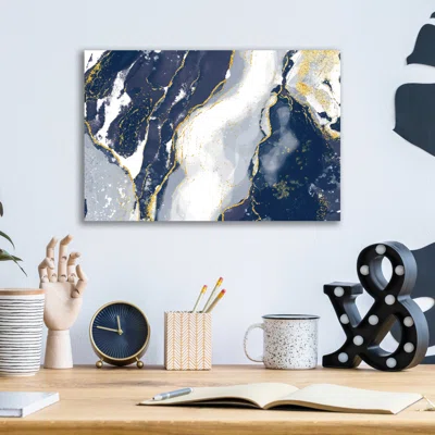 Indigo Reverie by Delores Naskrent - Unframed Graphic Art