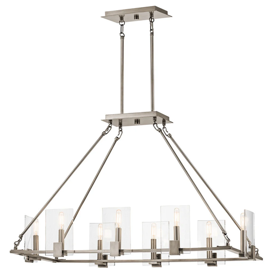 Kichler Lighting Signata Collection 8-light Classic Pewter Linear Chandelier