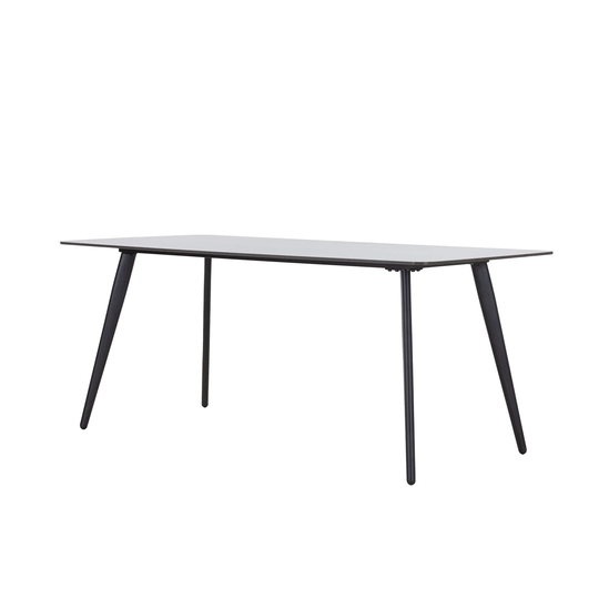 Black Dining Table Kitchen Table Small Space Porcelain Desk Top
