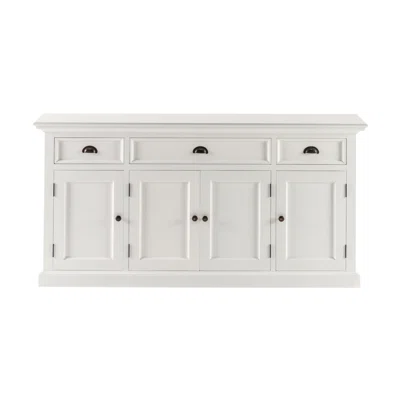 Akitomo 78.74" Wide 3 Drawer Solid Wood Sideboard