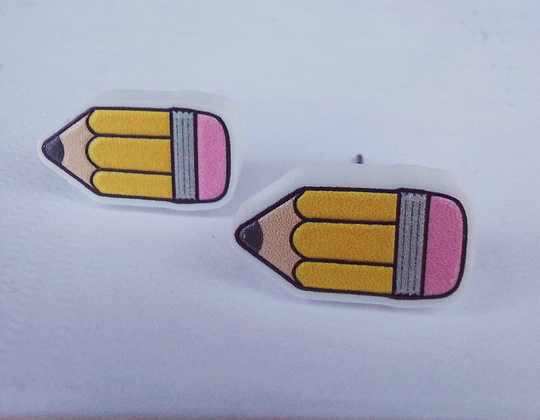 Pencils Stud Earrings