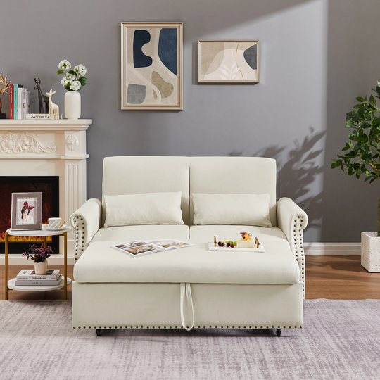 Modern 55" Pull Out Sleep Sofa Bed