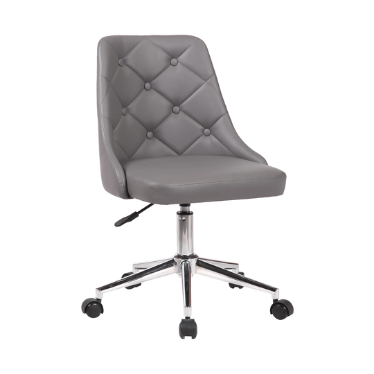 Porch & Den Dover PU Leather/ Chrome Swivel Office Chair