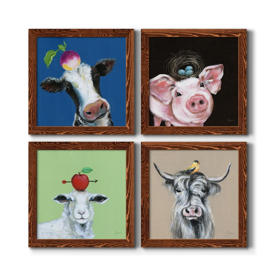 Playful Nature 1-Premium Framed Canvas - Ready to Hang - Multi-Color