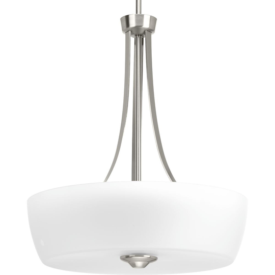 Progress Lighting 'Leap' Nickel-finish Steel 3-light Inverted Pendant - N/A