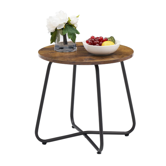 VECELO Modern Round Side Table/Coffee table