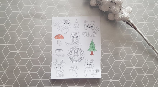 Forest Animal Coloring Stickers, Kids Summer Activities, Color Your Own Activity, Crafting, Arts & Crafts For Kids
