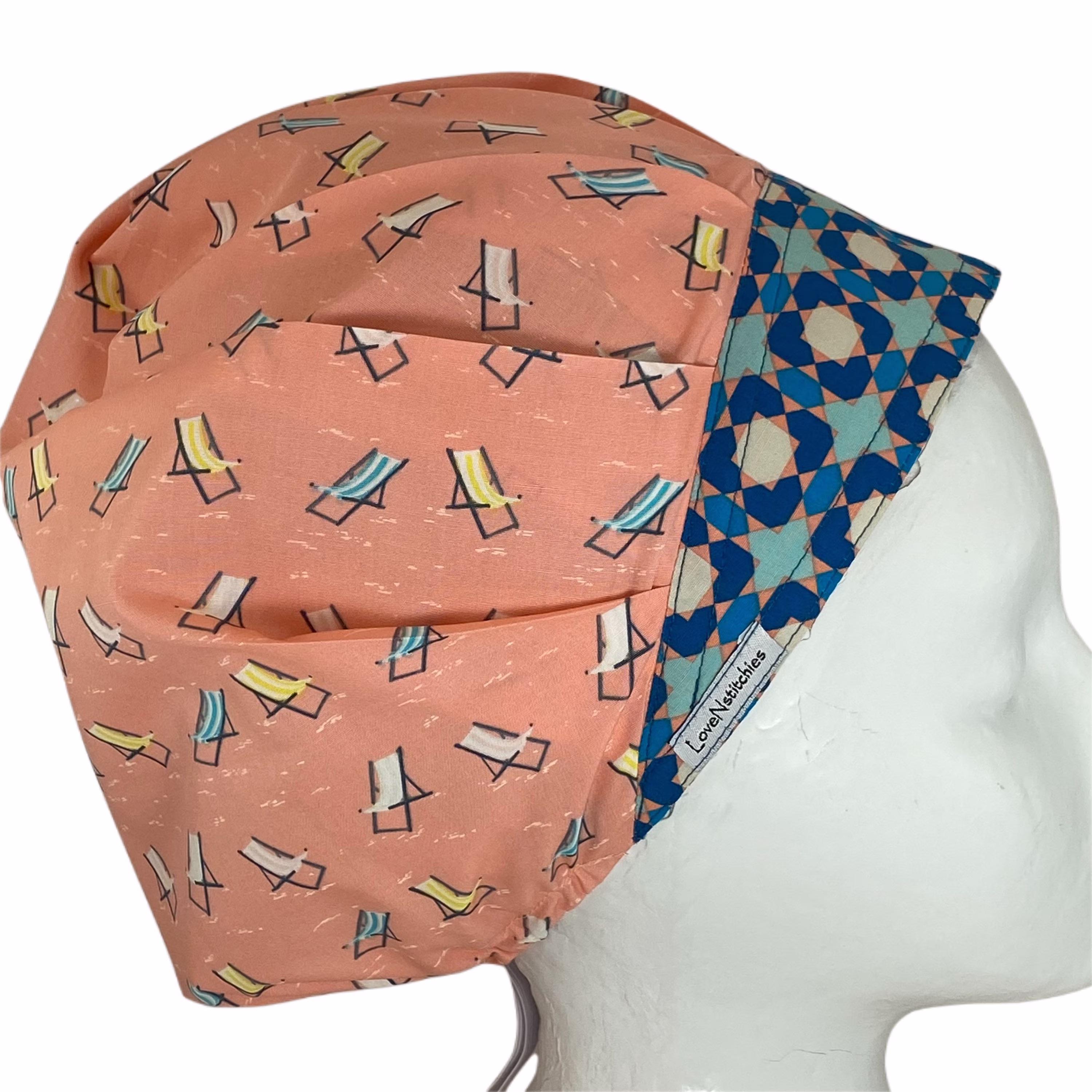 Feeling Beachy Chairs Lovenstitchies Surgical Cap Bouffant Scrub Hats For Women Caps Or Nurse Tech Xray Surgery Hat Operating Room