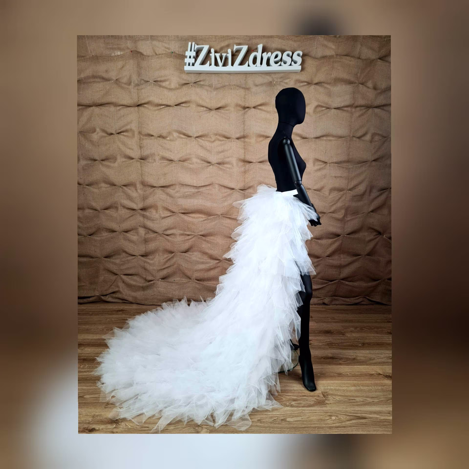 Detachable Bridal Train, Tulle Skirt Women, Victorian Bohemian Skirt, Long Tulle Bridesmaid Detachable
