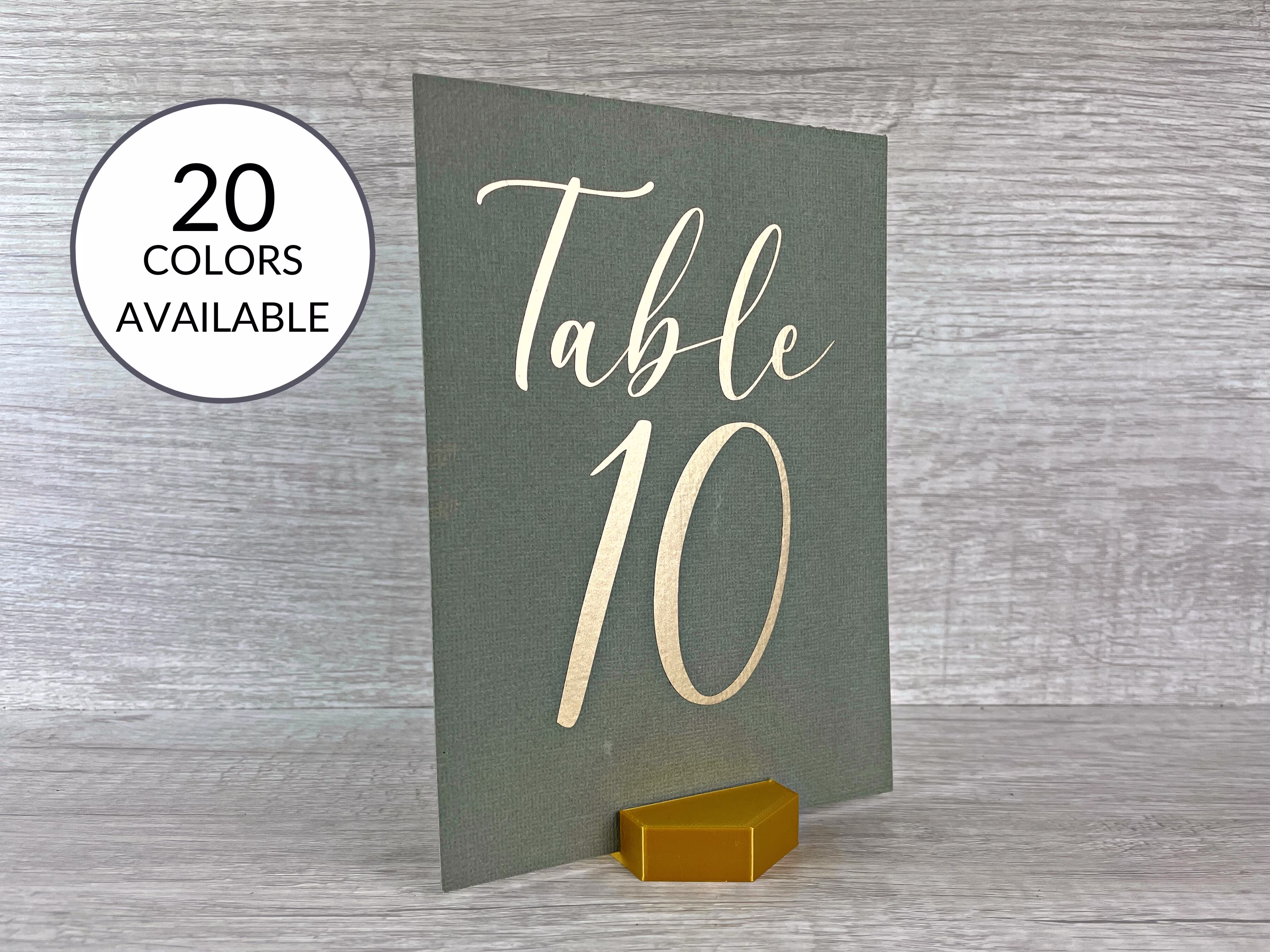 Set Of Hexagon Table Number Holders | Card Stands Wedding Packs 5, 10 Or 20