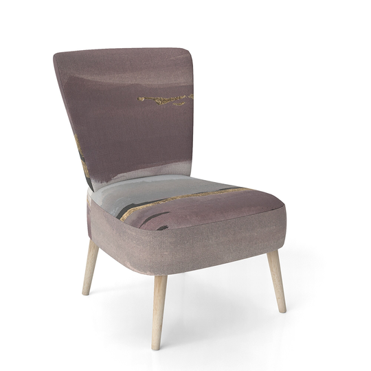 Designart 'Purple Glam Storm I' Upholstered Glam & Shabby Chic Accent Chair