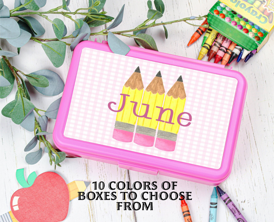 Kids Personalized Pencil Box | School Supplies Back To