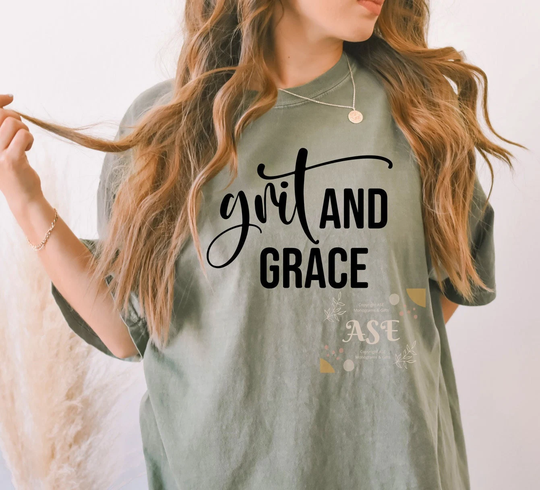 Unisex, Comfort Colors Shirt, Grit & Grace, Be Yourself, Kindness, Positive, Inspirational, Motivational, Kind, Therapy, Good Vibes