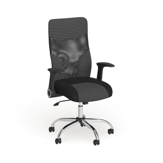 High Back Ergonomic Office Chair with and White Contemporary Mesh Design