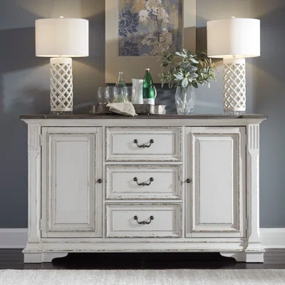 19" Wide 3 Drawer Birch Sideboard