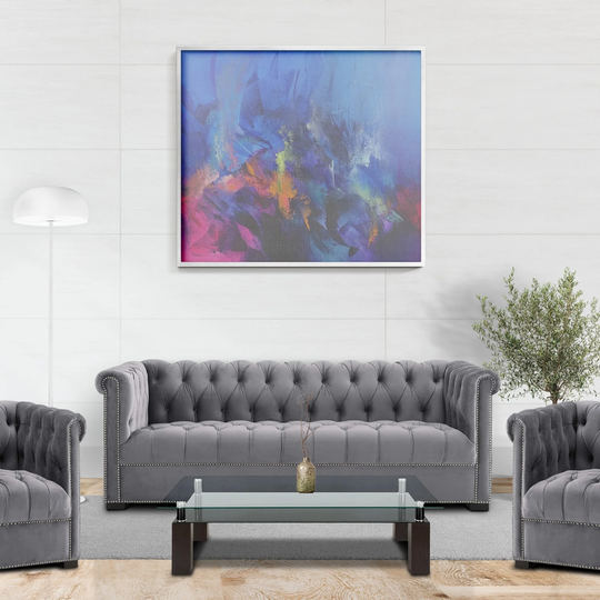 Ontario Modern Chesterfield Tufted Grey Velvet Upholstered Sofa