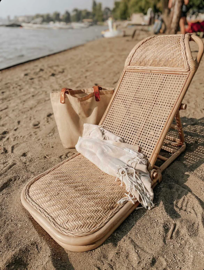 Luxe Rattan Beach Chair