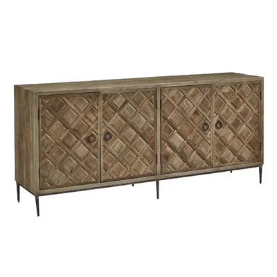 Celtic 76'' Wide Elm Solid Wood Sideboard