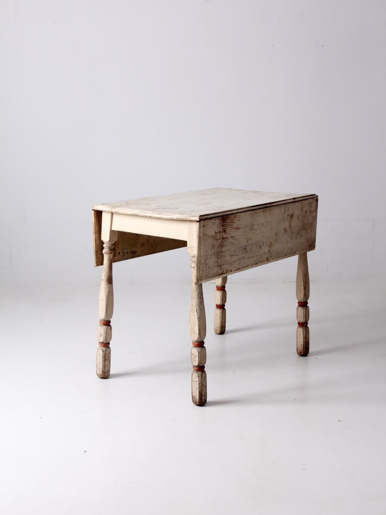 Antique Painted Drop Leaf Kitchen Table