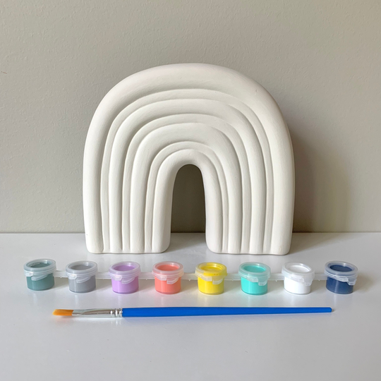 Rainbow Ceramic, Pottery Painting Kit, Art Therapy Kit, Ceramic Kits, At Home Pottery Painting, Ready-To-Paint Ceramics