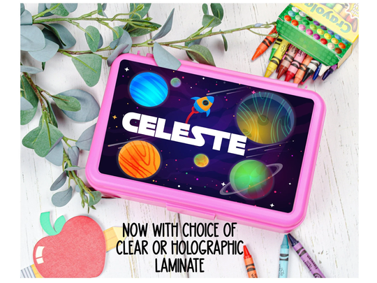 Personalized Pencil Box Space | School Supplies Back To Kids