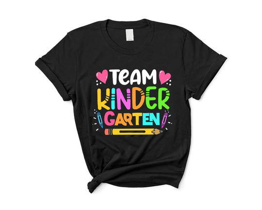 Pencil Kindergarten Teacher Shirt, Crew Tee, Team Matching T Shirts, First Day Shirt