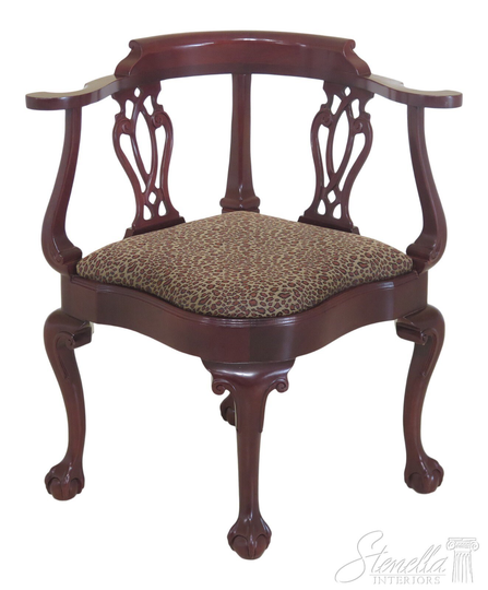 31503Ec Hancock & Moore Ball & Claw Mahogany Corner Chair