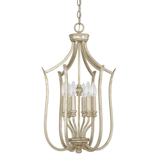 Bailey 6-light Winter Gold Foyer Fixture - Winter Gold