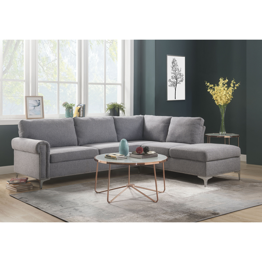 L Shape Stationary Sectional Sofa