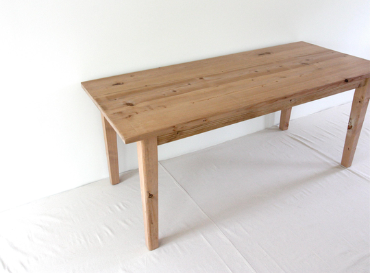 French Farmhouse Kitchen Table, Shipping Included - Salvaged Wood