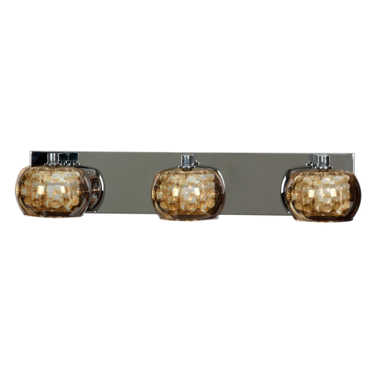 Access Lighting Glam Chrome LED Dimmable Mirror Glass Vanity